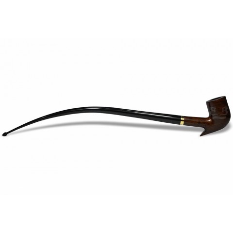 Cachimbo Churchwarden Extra Longo Encerado com Bico (Aceita Filtro 9mm) Piteira Resina